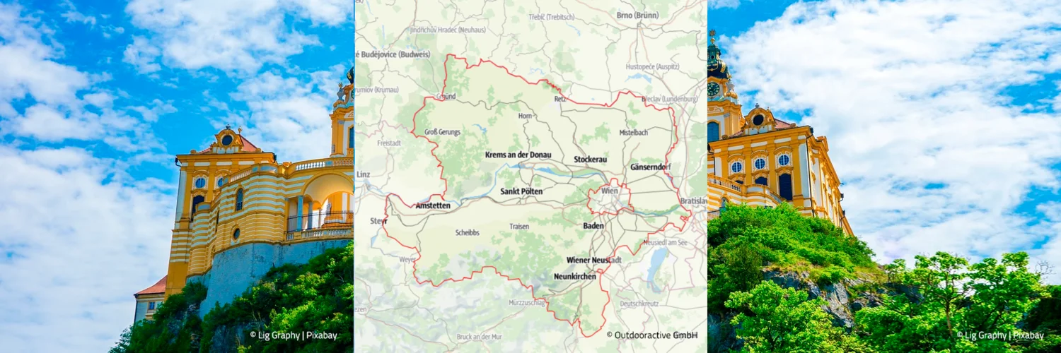 Niederösterreich - alle Infos auf Trip Niederösterreich  - alles auf einer Karte