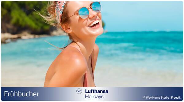 Nutze die Vorteile von Frühbucher-Angeboten mit Lufthansa Holidays! Plane weise und spare bei Deiner nächsten Traumreise. Entdecke jetzt die besten Deals und buche früh!