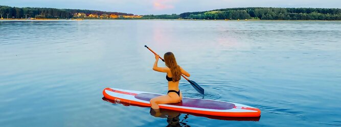 Trip Niederösterreich - Wassersport mit Balance & Technik vereinen | Stand up paddeln, SUPen, Surfen, Skiten, Wakeboarden, Wasserski auf kristallklaren Bergseen